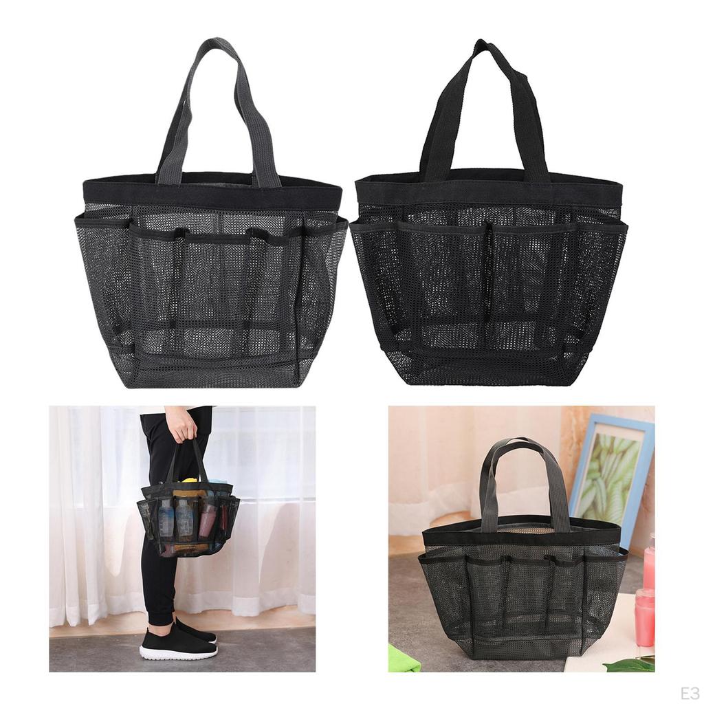Durable Mesh Showering Caddy Tote Holder Tool Boxes Toiletry Accessories for Daily Personal Item