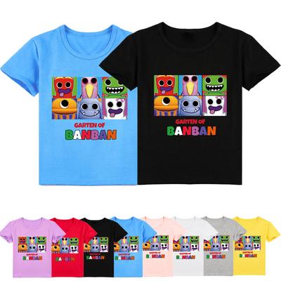 Cartoon T Shirt Baby Boys Girls Tshirt Cute Children T-shirt Toddler Kids Clothes Garten of Banban Summer Tee Shirts Short Sleeves Cotton Tops