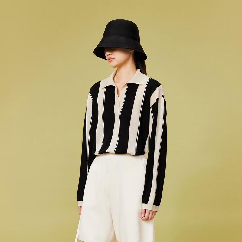 

LESS Women s Plaid Lamb Wool & Cashmere Knit Sweater M