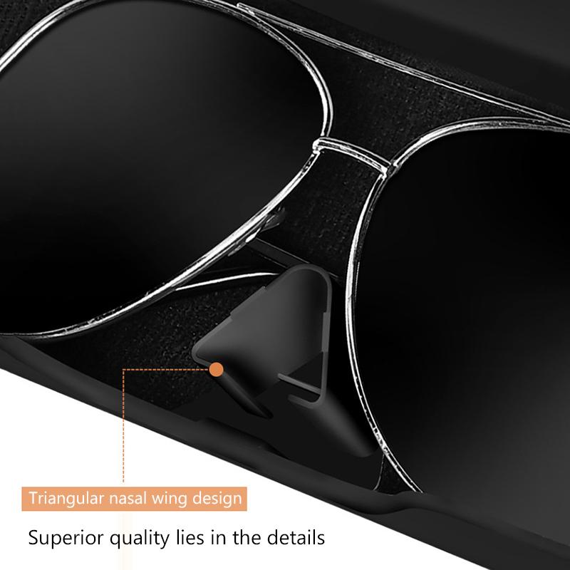 Naciśnij Przycisk Pudełko na Okulary Samochodowe Uchwyt na Okulary na Osłonie Przeciwsłonecznej Wewnętrzna Miękka Tkanina Odporna na Zarysowania Wstrząsoodporne Etui do Przechowywania Okularów