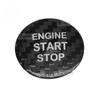 För Toyota Crown CHR Röd Svart Äkta Kolfiber Bil Motor Start Stopp Knapp Trimskydd Dekaler Styling