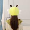 3D Honeybee Hat for Adult Children Cartoon Plush Hat Party Headgear Festival Holiday Photo Props Cap Costume Accessories