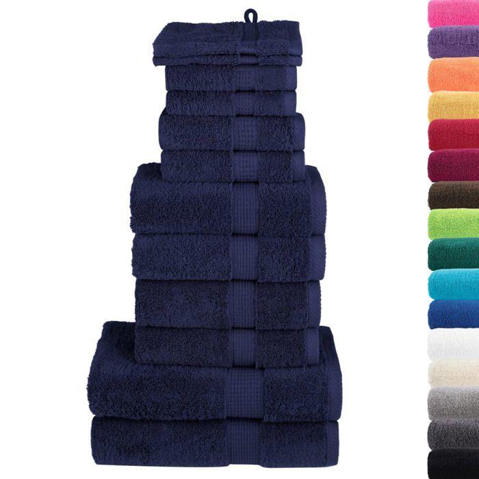 VidaXL Superior Quality Towel Set 12 Pcs, Hand Towels, Shower Towels, Bath Sheets, Washcloths 137575