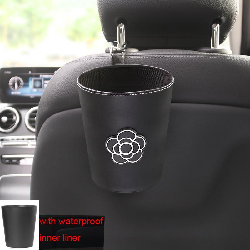 

2 шт. Милая мультяшная панда Автомобильное мусорное ведро с пластиковым вкладышем для подголовника заднего сиденья Автомобильный воздухозаборник Сумка для мусора Хранение мусора