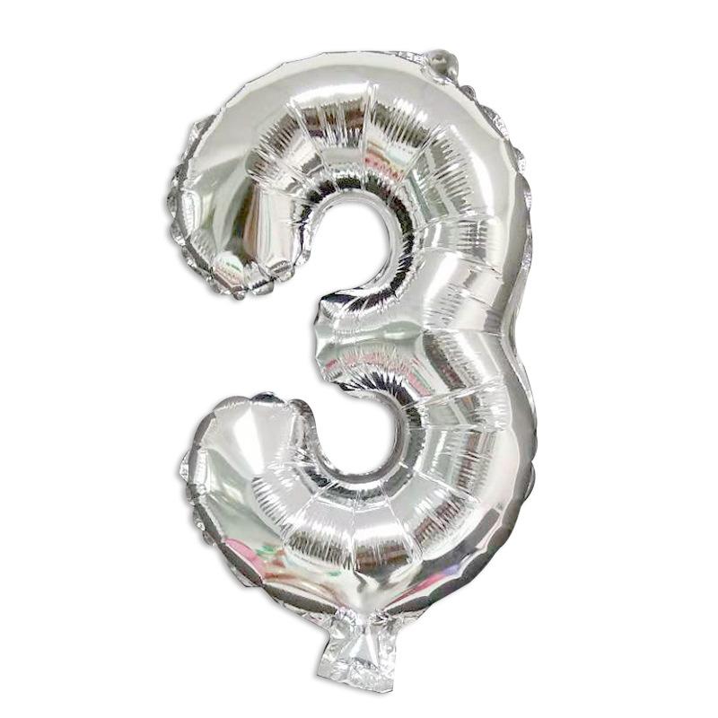 Thin Body 40-Inch Large Digital Aluminum Film Balloon 42-Inch Digital Balloon Birthday Party Decoration Helium Balloon Floating In The Air