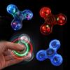 Clear Crystal Gyro Fidget Gyro With Light Glow Dazzling Luminous Finger Between Children'S Toys New Strange Toys