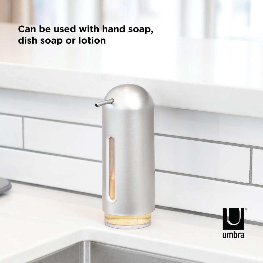 Umbra Hand Soap Pump for and Office Virus and Infection Penguin 2330190410 Dispenser, 350ml, Bottle, Kitchen, Bathroom, Entryway, Use, Prevention,
