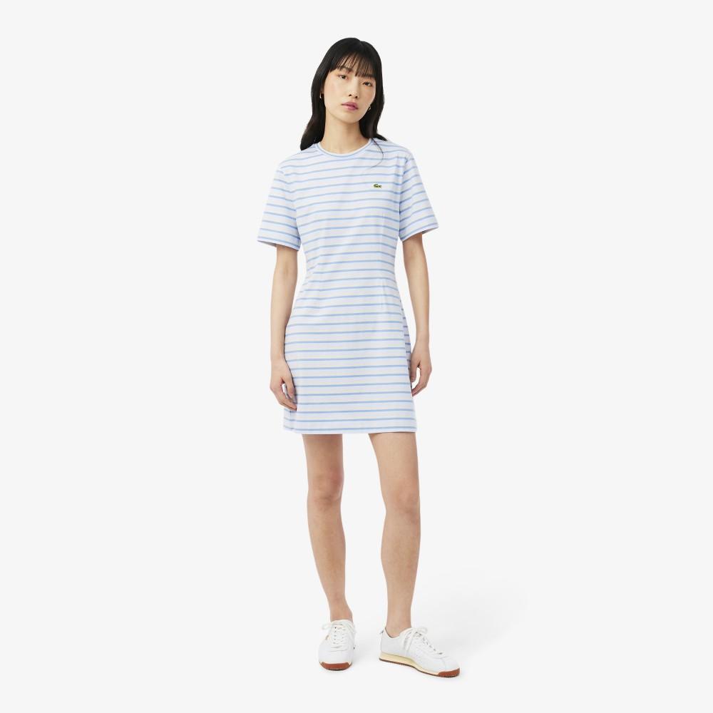 [lacoste] Women's Multi-Stripe T-Shirt Dress EF0263-56G4BI