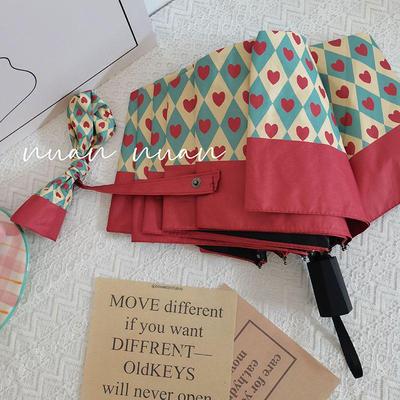 Parapluie Rétro Automatique Premium pour Femmes - Protection Solaire et Pluie, Pare-Soleil et Bouclier UV de Haute Qualité