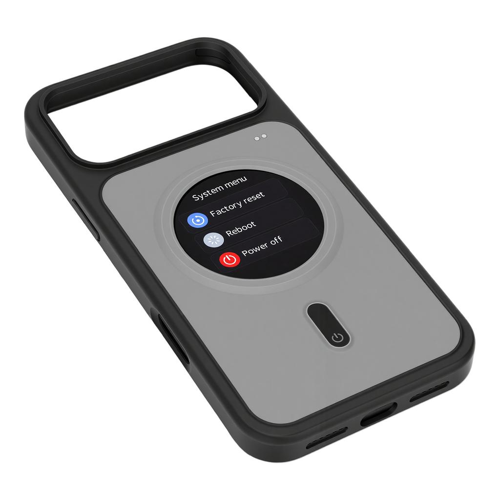 Chytré pouzdro na telefon s displejem Vhodné pro telefon IOS 17 Pro Max 1,85palcový displej Synchronizace Pouzdro na mobilní telefon HD Synchronizace hudby Počasí
