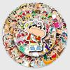 100 Crayon Shin-chan Dress-Up Stickers: Cute Japanese Animation for Water Bottles & Phone Cases