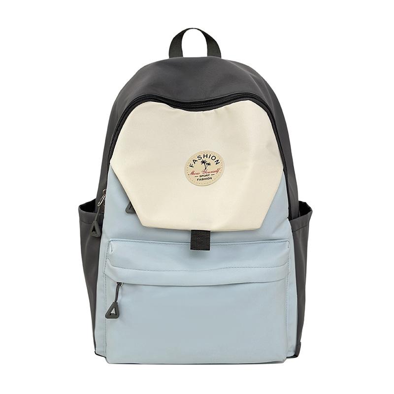 

Рюкзак для ученика средней школы, женский летний модный дорожный рюкзак большой вместимости с цветовой блокировкой, школьная сумка для студента колледжа в стиле «маленькая свежесть» single bag.