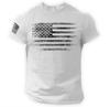 Amerikanische Flagge Druck Unisex T-Shirts Tägliches Kurzarm-T-Shirt Schnelltrocknend Fitnessstudio Sportoberteile T-Shirt Atmungsaktiv Muskel-T-Shirt Kleidung