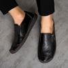 Handmade Retro Cow Leather Shoes Men Flats Fashion Casual Shoes Men Loafers Moccasins Men Shoes
