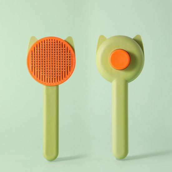 Pet Comb with Retractable Stainless Steel Needles Grooming Brush Removes Loose Hair Massage Brush for Cats And Dogs