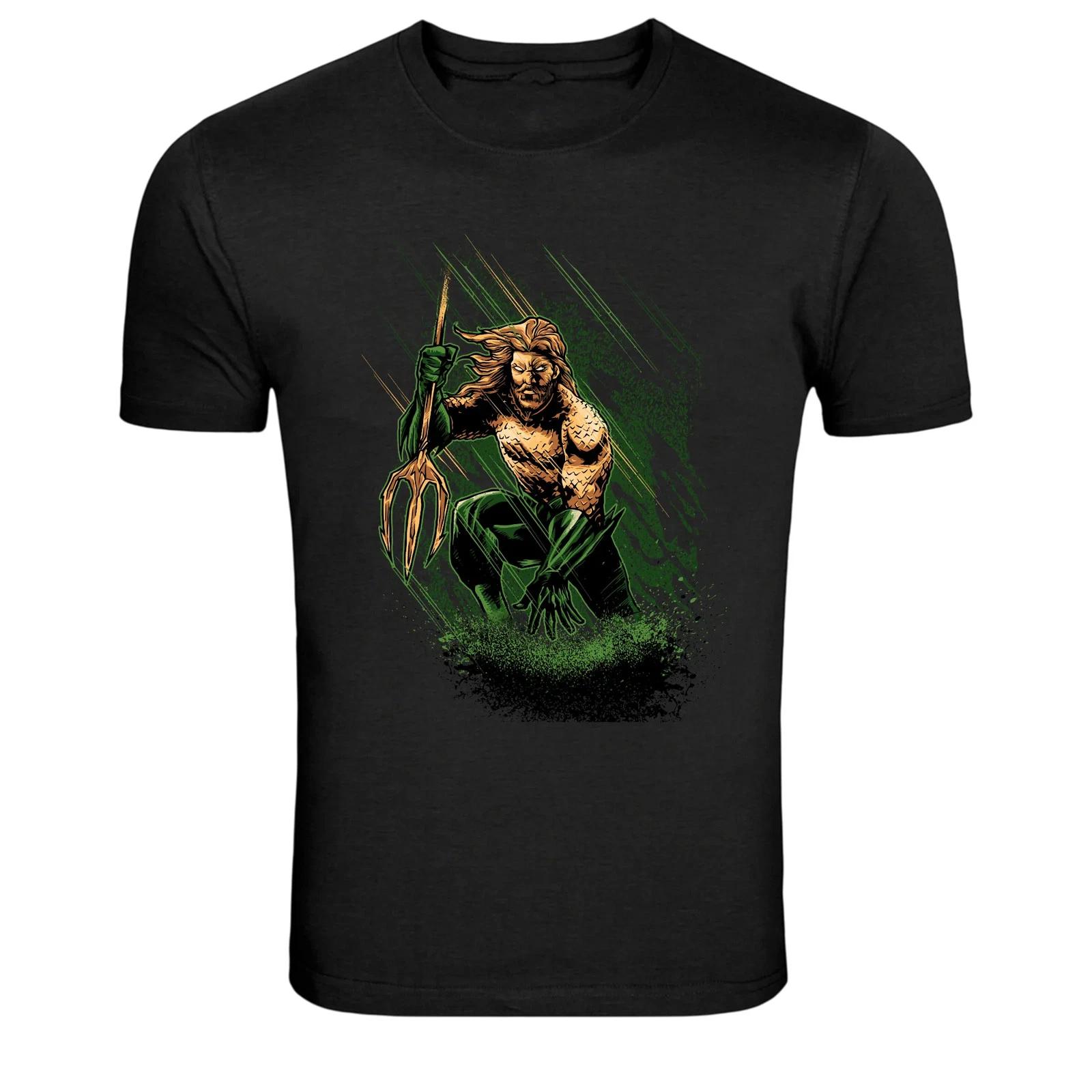 Ocean King Trident Warrior Graphic T-Shirt XXXL