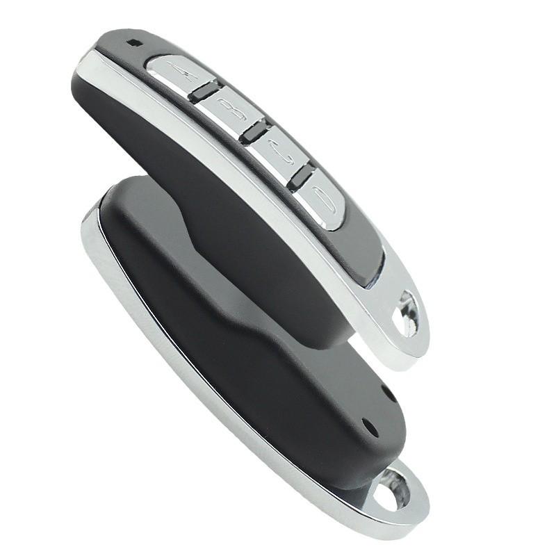 Metal Four-Button Motorcycle Wireless Anti-Theft Remote Control Key with Learning Code.