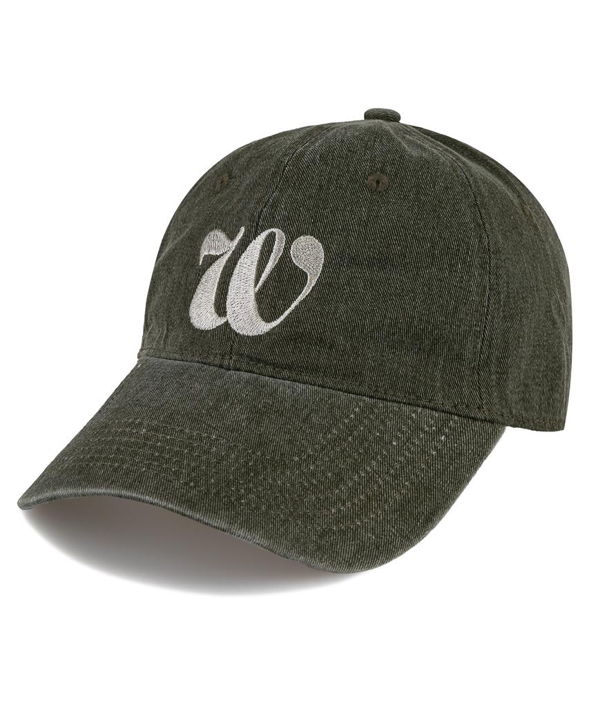 Wig W Script Pigment Ball Cap - Khaki
