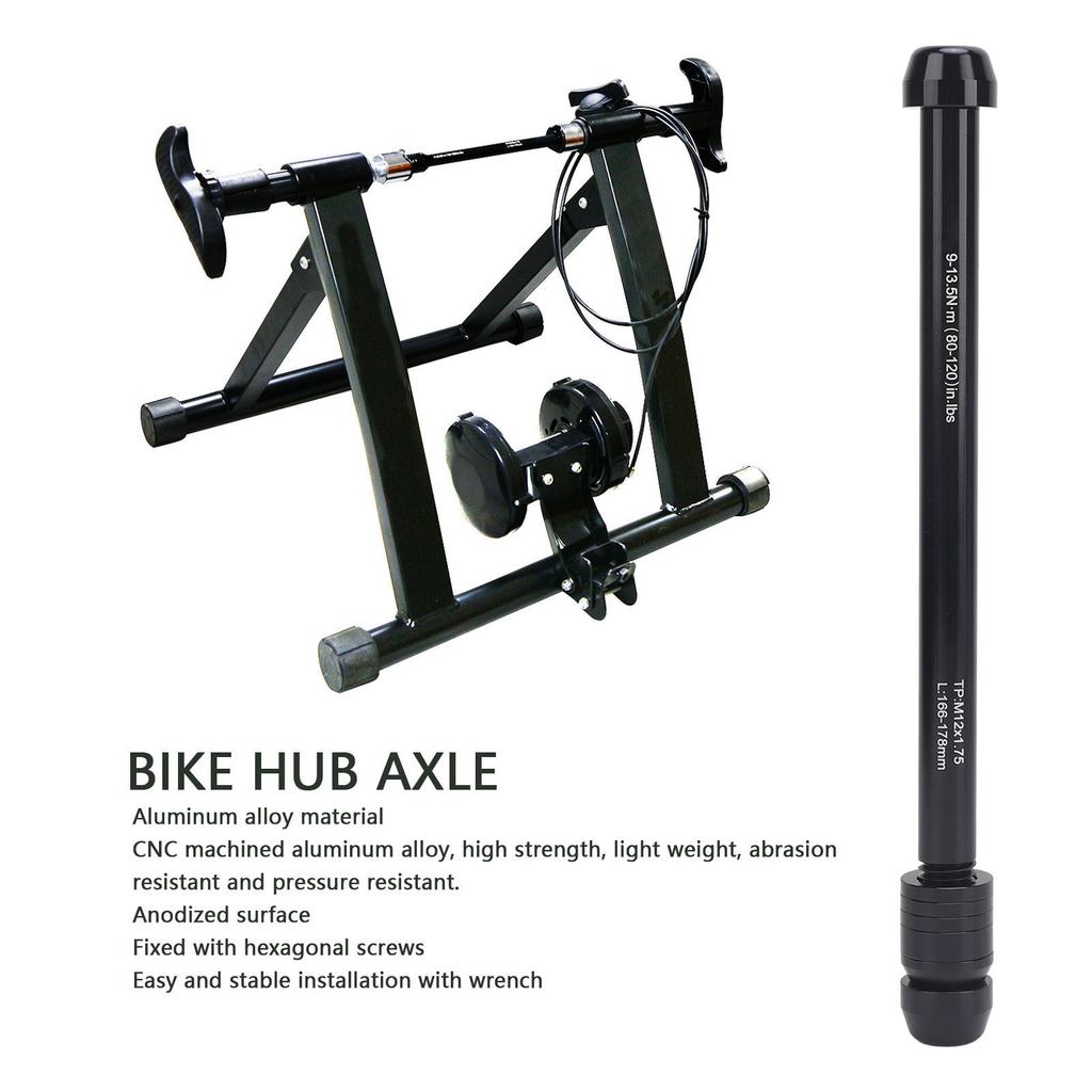 Bike Thru Axle M12xP1.75 Aluminum Alloy Bicycle Thru Axle Adapter for Mountain Bike Road Bike