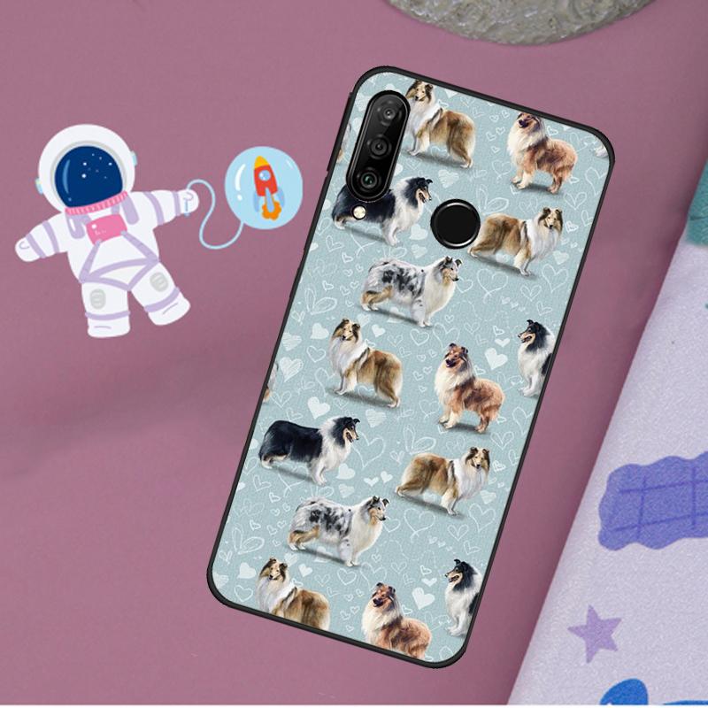 Cartoon Border Collie Case For Huawei Nova 5T 9 10 SE 3i 7i 8i 11i Y60 Y61 Y70 Y90 P40 P30 Lite Mate 60 P60 Pro