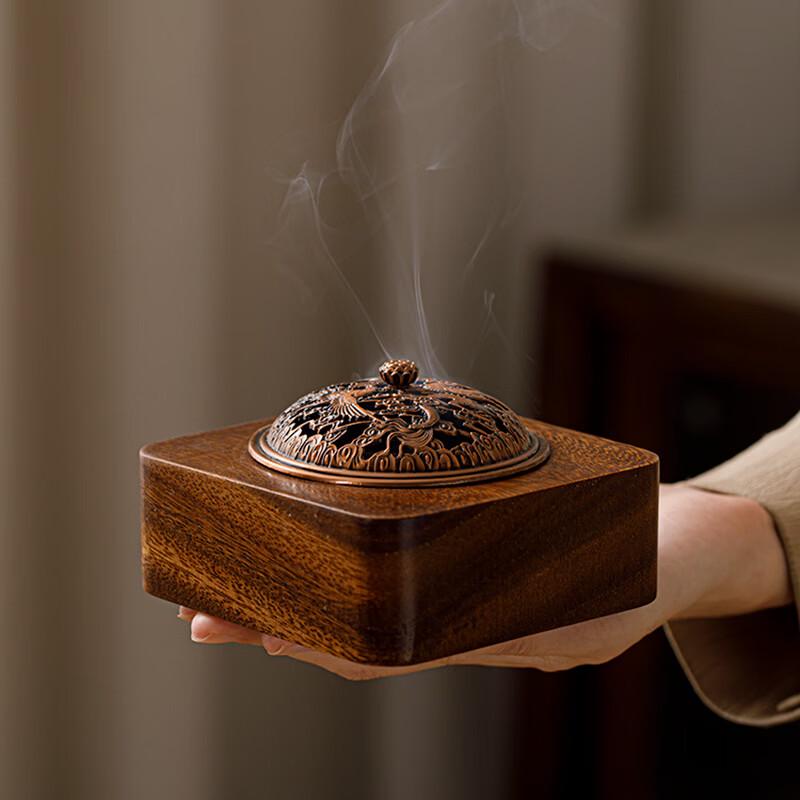 Walnut Wood Zen Incense Burner
