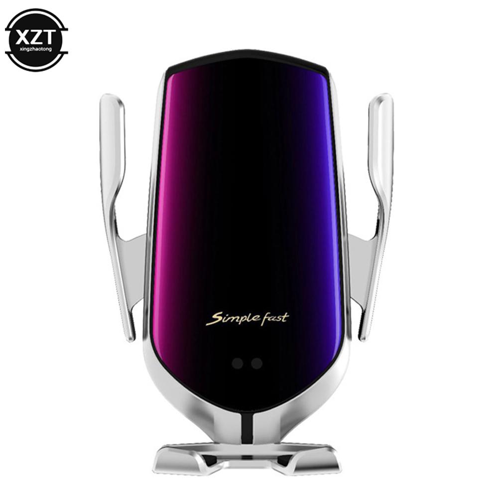 Automatická upínací infračervená automatická indukční QI bezdrátová nabíječka do auta stojan pro iPhone 11 12 13 Pro Max Samsung Galaxy S20 21 Plus