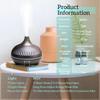 Wireless 500ML Aromatherapy Essential Oil Diffuser Woodstove Ultrasonic Air Humidifier Cool with 7 Color LED Lights
