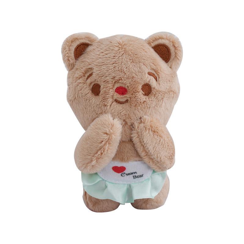 

Creative Cartoon Plush Bear Keychain Soft Toy For Students Chic Backpack Accessory