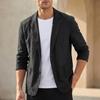 100% Baumwolle Atmungsaktiver Herren-Blazer Anzugjacke für Herren Schwarzer Mantel für den Sommer Business Leichte Herrenkleidung