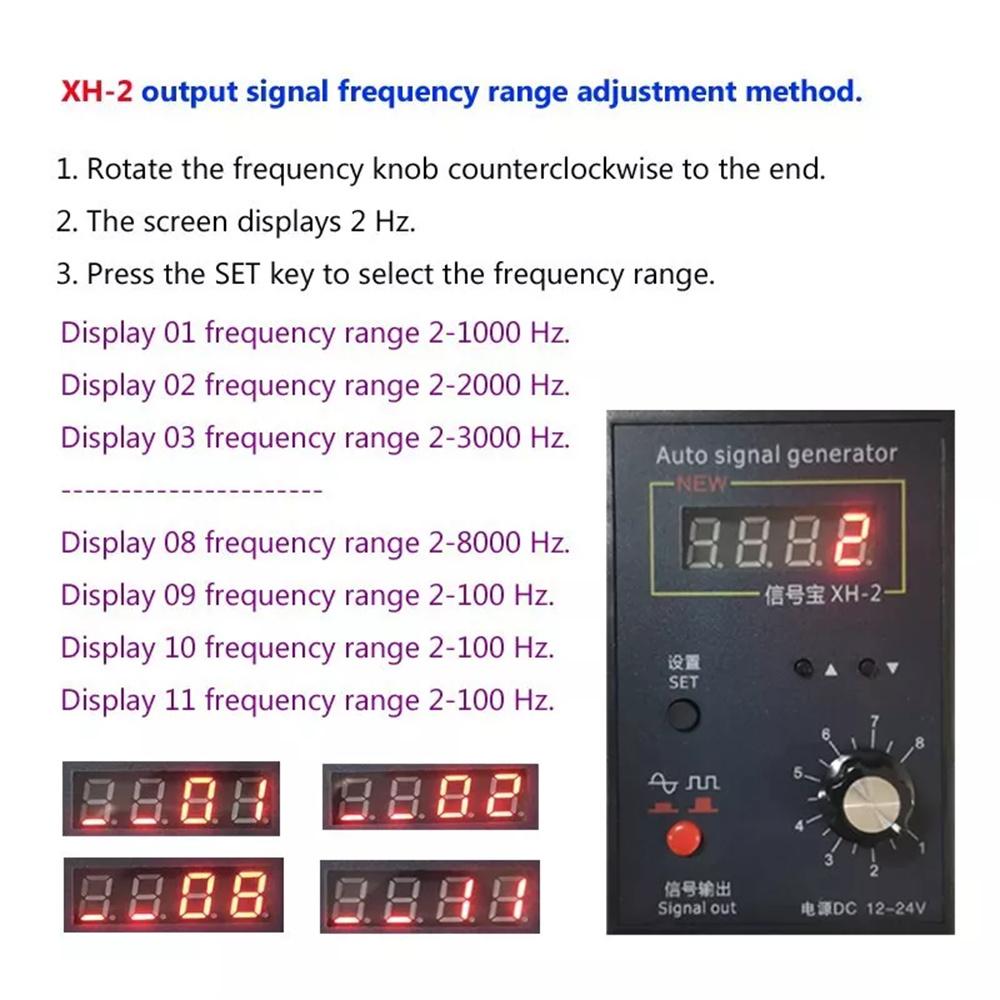 Portable Car Repairing Tool XH-2A Vehicle Signal Generator Stopwatch Hall Sensor Auto Crankshaft Position Simulator 2Hz To 8KHz
