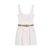 Spring New Women's Clothing American Pure Desire Style with Belt Silm Sleeveless Sling Short Dress 2180326