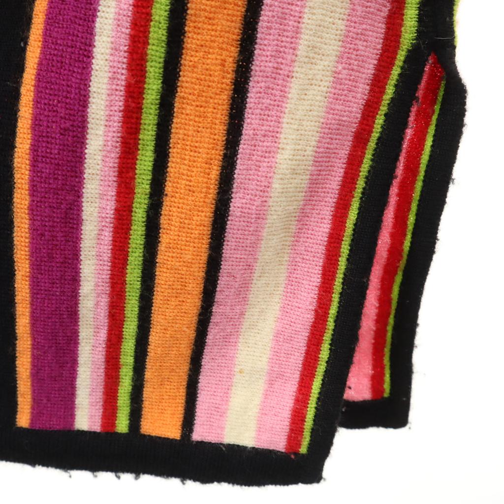 KENZO CLUB 90s Made in Japan Old Striped Pattern Long sleeve Half zip knit Women Used