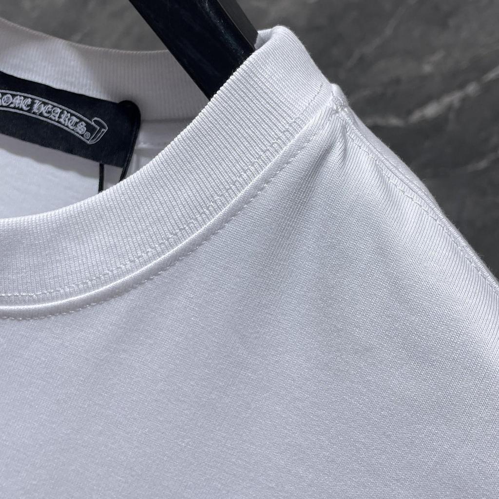 8929 CHROME HEARTS 2026 Summer New High Quality Cotton Round Neck Loose Large Size Men's and Women's T-shirt Couple T-shirt