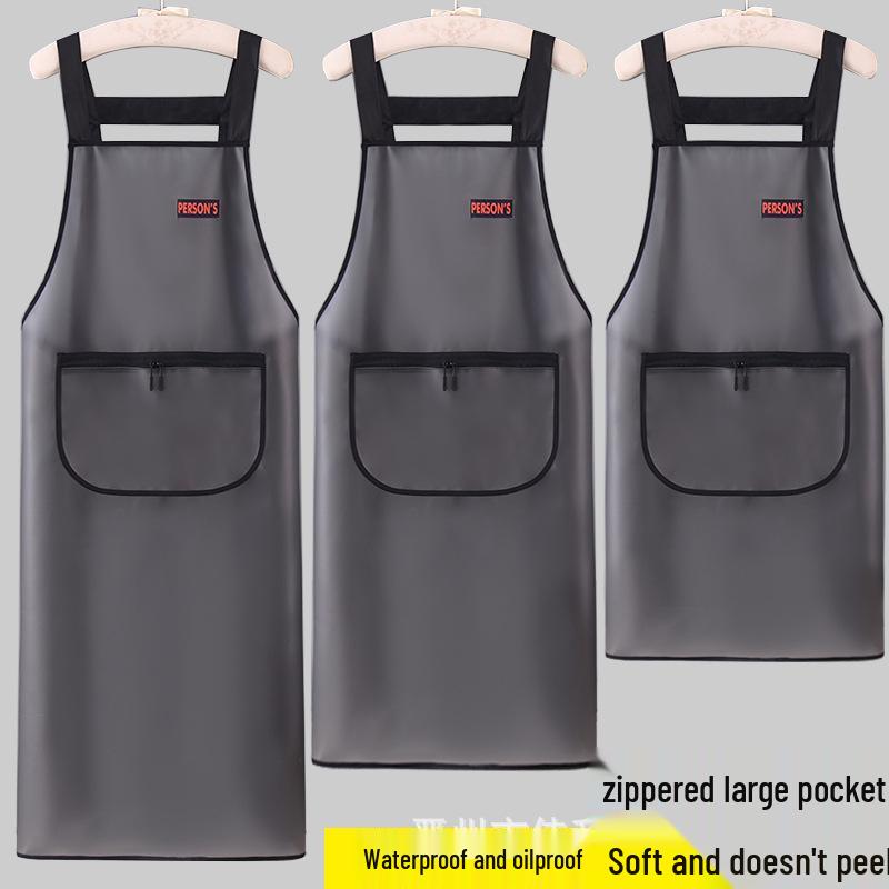 Unisex TPU Waterproof & Oil-Proof Transparent Apron for Cooking & Catering with Custom Logo