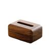 Walnut Wooden Tissue Box: Elegant Pull-Out Napkin Storage for Living Room, Coffee Table, Restaurant, Hotel, or New Chinese Style Decor.
