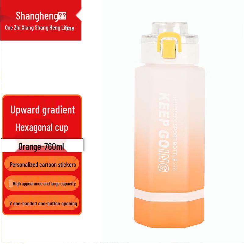 Hexagonal Gradient Travel Water Bottle