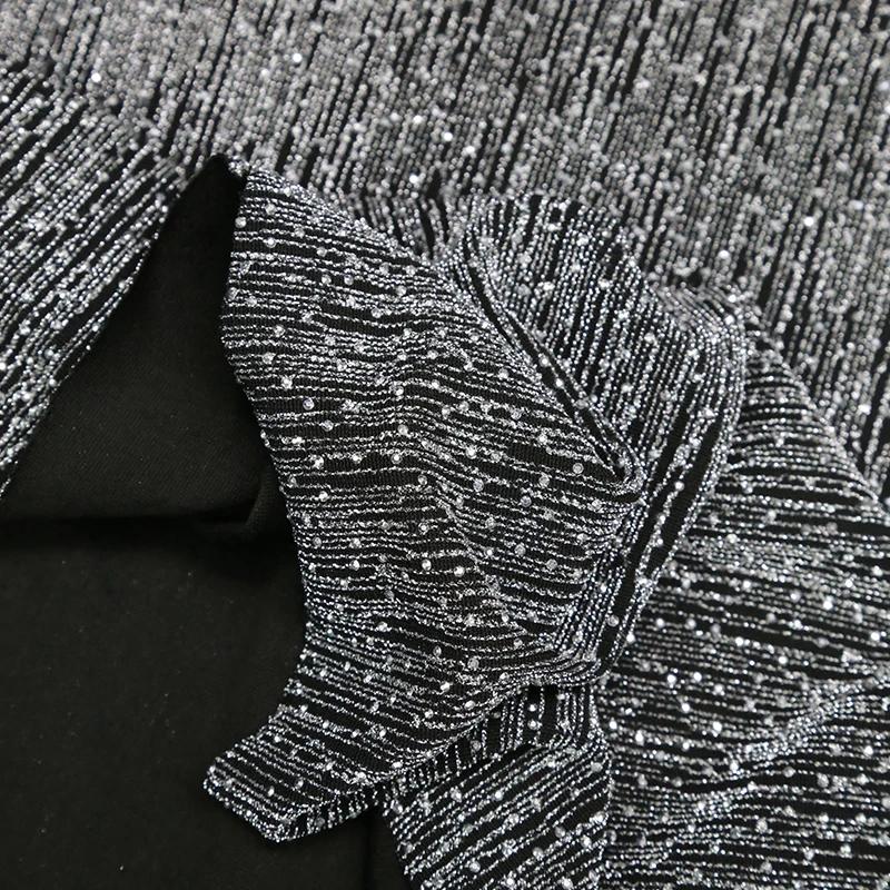 Wide 150cm Meteor Showers Heat Diamond Fabric Breathable Comfortable for DIY Sewing Clothes Skirts Dresses Designer Fabric
