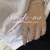 925 Trendy Silver Minimalist Ring With Hollow Circle Design Perfect For Wear Everyday