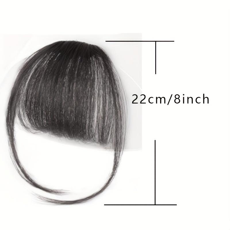 MISSQUEEN Synthetic Hair One Piece Straight Clip In Hair Extensions Flat Air Fringe Front Bangs With Costume Hair Bangs Hair Accessories