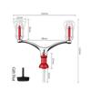 Aluminum Alloy Double Grip Handle Foldable Handlebar Replacement Reel  For 1000-4000 Model