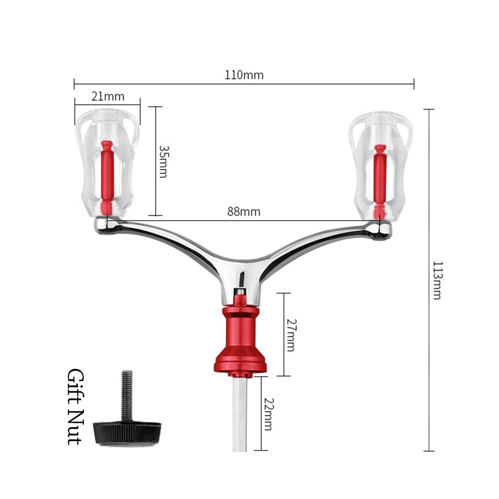 Aluminum Alloy Double Grip Handle Foldable Handlebar Replacement Reel For 1000-4000 Model