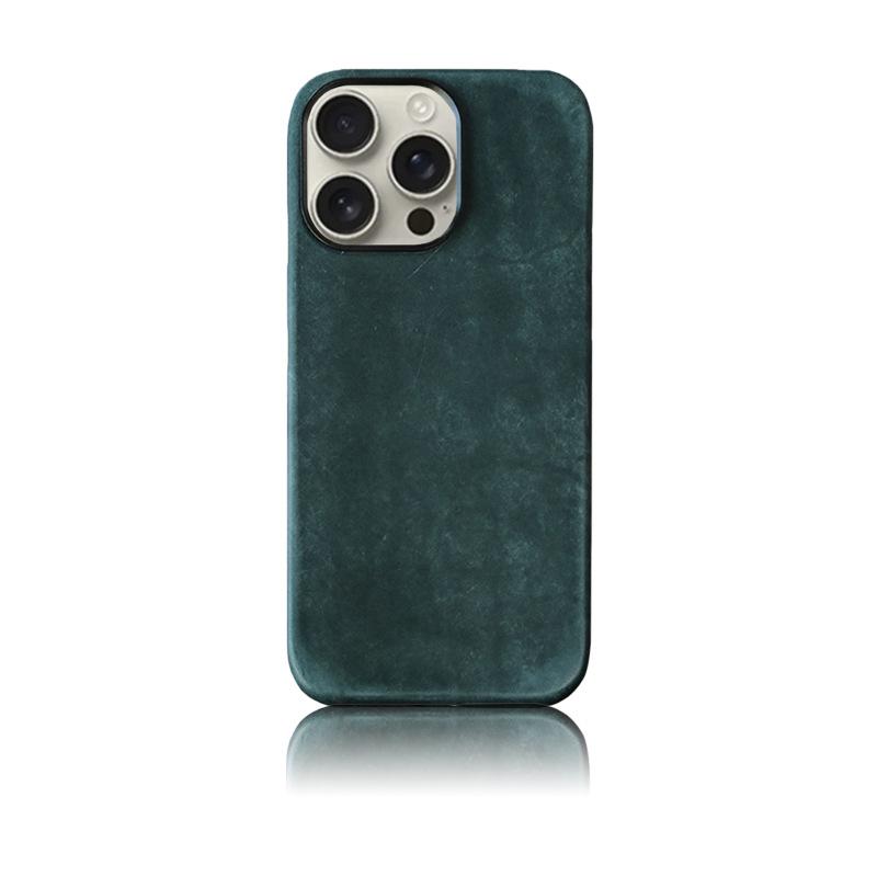 PUEBLO Vintage Leather MagSafe Drop-Proof Case for iPhone 16 Pro Max