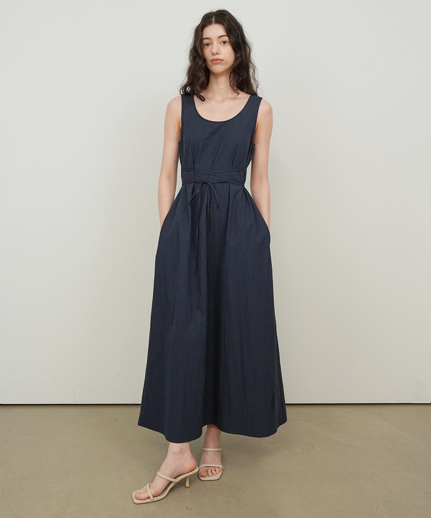PAUL&ALICE String Sleeveless Dress / Pink
