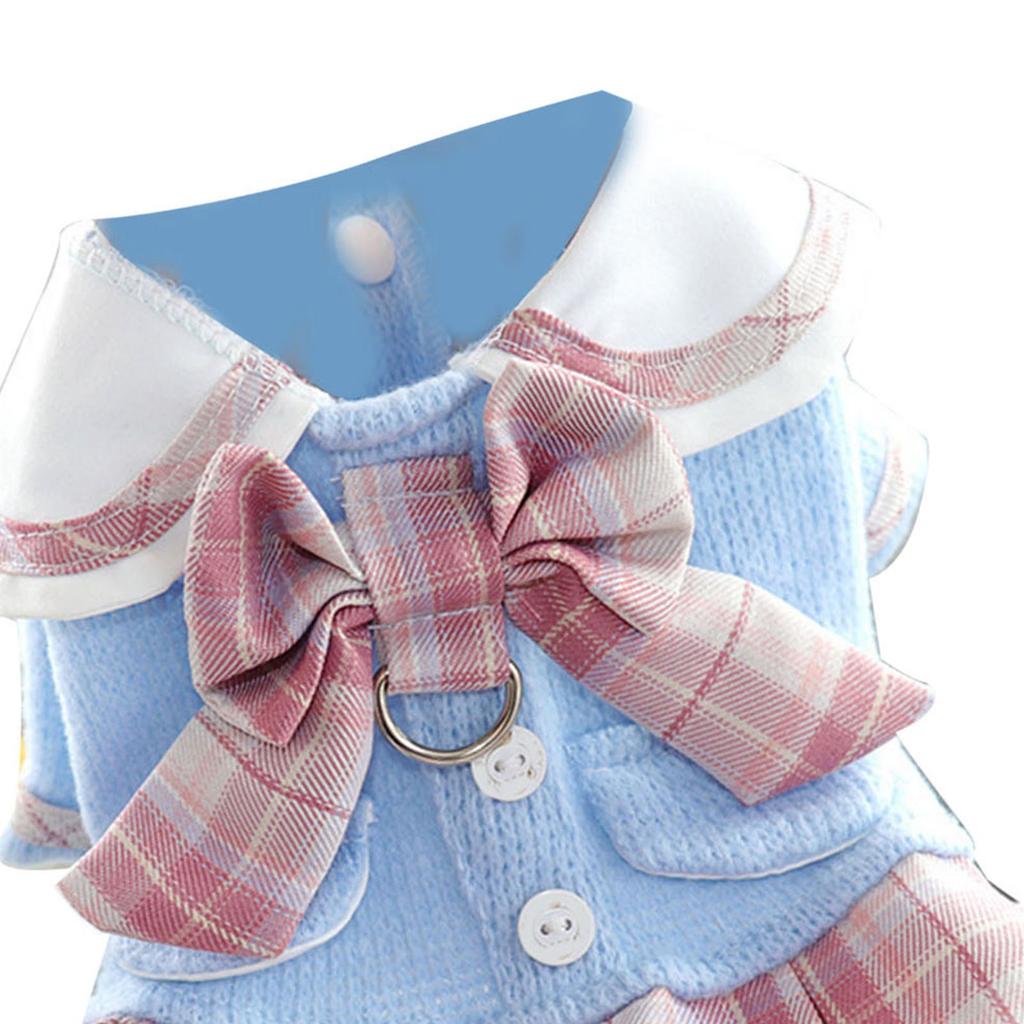 JK Kárované psí šaty Štěněcí sukně Kostýmy na psí párty Psí oblečení pro Bišonka Frisé Pomeraniana