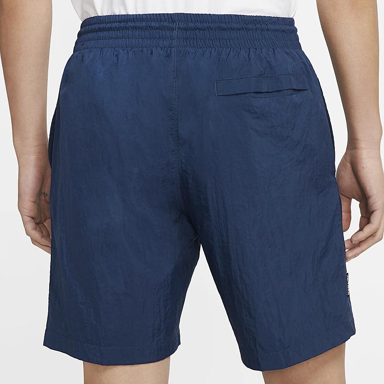Air Jordan 13 Legacy Mesh Swim Trunks with Drawstring and Elastic Waist Men Bottoms Deep-Sea-Blue CW0786-414