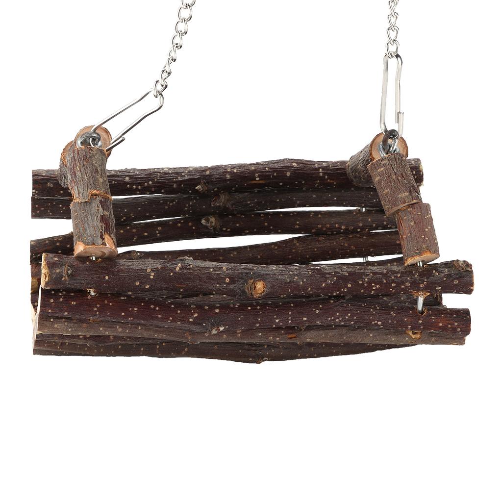 Houpačka pro mazlíčky Houpací síť Tunel Křeček Přírodní jabloňové dřevo Závěsné lůžko Trubka Hračka na žvýkání pro malé zvíře