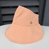 Large brim empty top hat women's summer outdoor foldable windproof sun hat breathable quick drying sun hat can tie ponytail