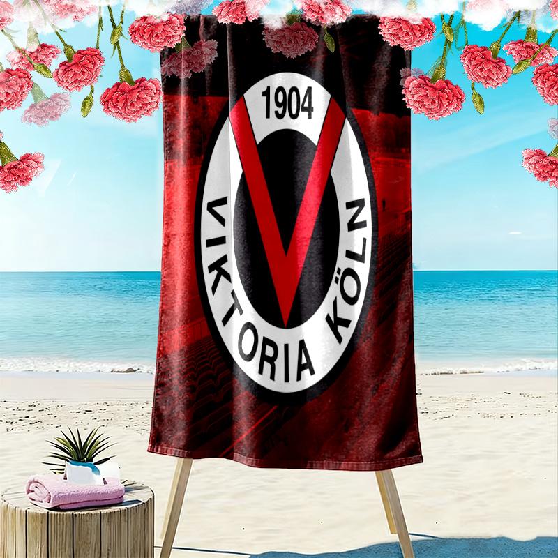 Fc Viktoria Kln Towel, Large Soft Quick Dry Towel for Beach Camping Swimming