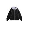 Unisex-Jacke aus robustem PU-Leder mit Litschi-Muster, Pelzkragen, dick gefüttert für den Winter, plus Samt, Kapuzen-Baumwolljacke für Paare.