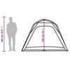 4 Person Camping Tent Grey and Orange Quick Release Waterproof